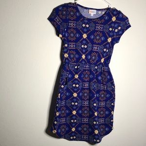 LulaRoe Girls Blue Dress Size: 10
